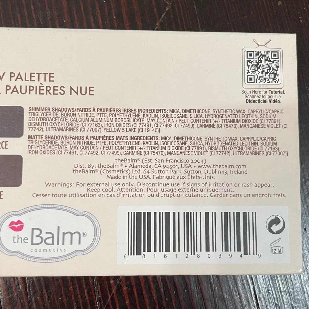 theBalm Nude Dude Eyeshadow Palette - Beige, Brown, Cream Tones